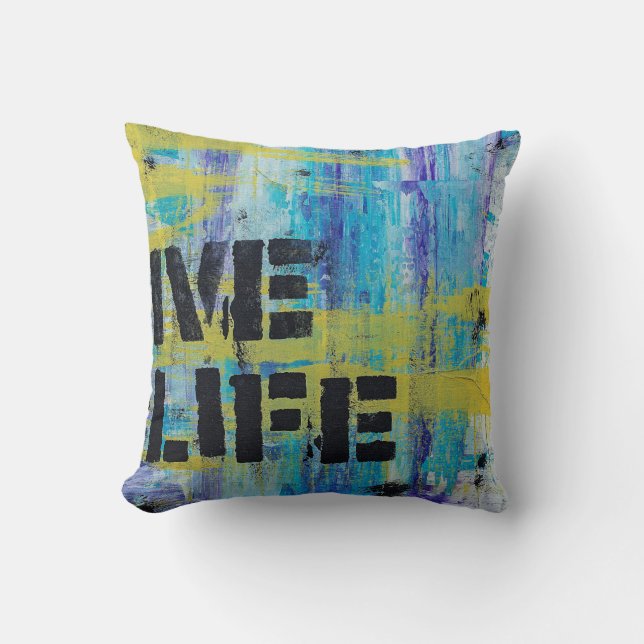 Background abstract graffiti cushion (Front)