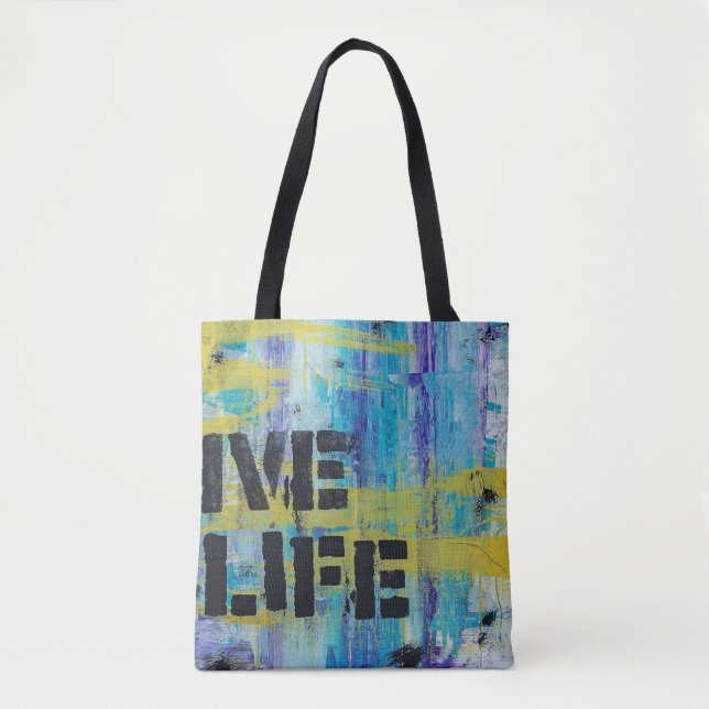 Background abstract graffiti tote bag (Front)