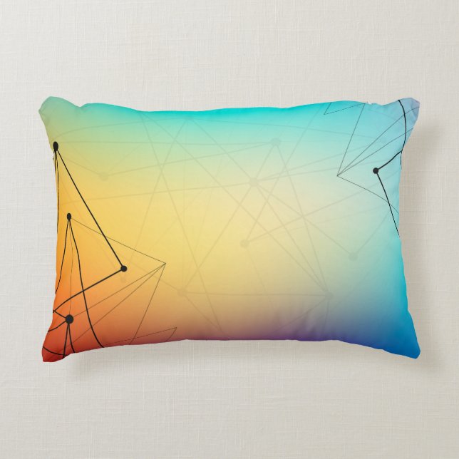 Background abstract line decorative cushion (Front)