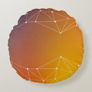 Background abstract line round cushion