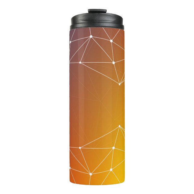 Background abstract line thermal tumbler (Front)
