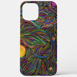 Background-abstract-psychedelic iPhone 12 Pro Max Case