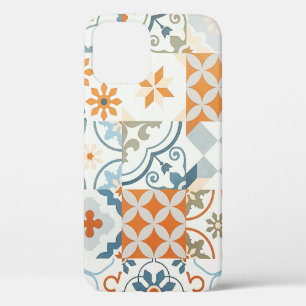 Background and texture with Ancient tile pattern iPhone 12 Case