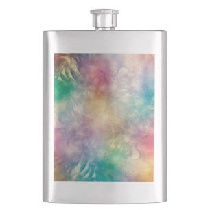 Background Antique Apophysis Fractals I Hip Flask
