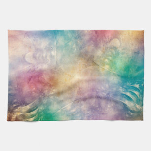 Background Antique Apophysis Fractals I Tea Towel