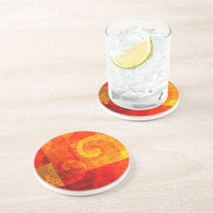 Background Antique Spirals Coaster
