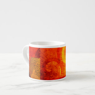 Background Antique Spirals Espresso Cup