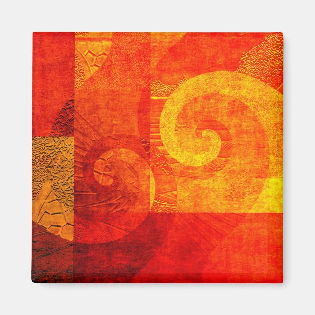 Background Antique Spirals Magnet (Front)