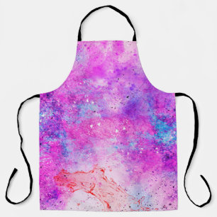 Background art abstract watercolor apron