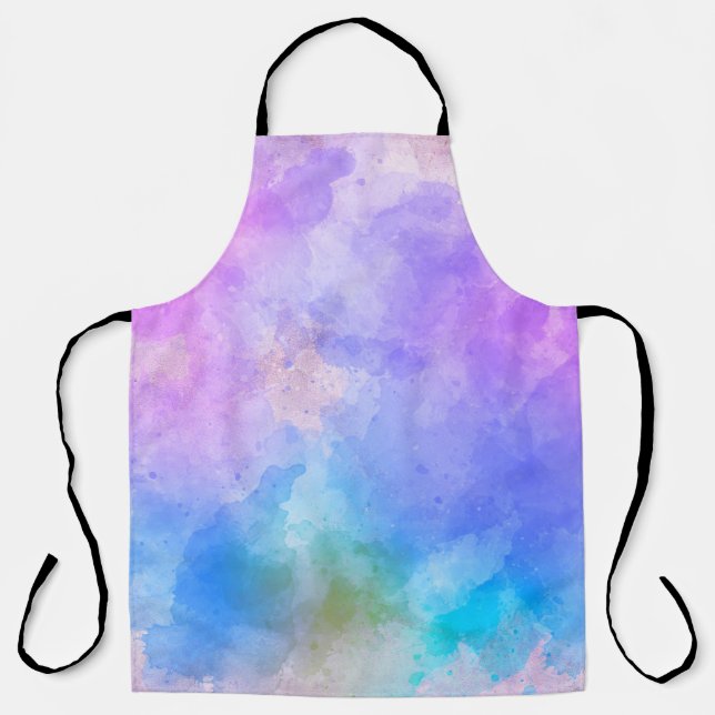 Background art abstract watercolor apron (Front)