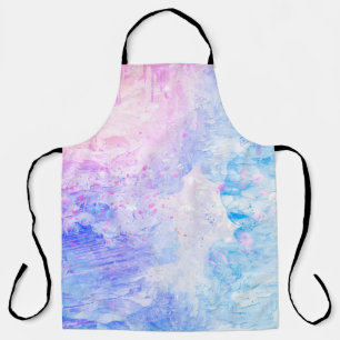 Background art abstract watercolor apron