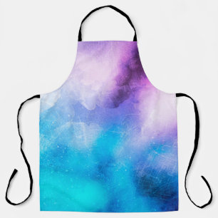 Background art abstract watercolor apron