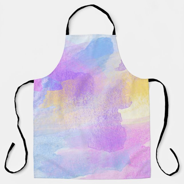 Background art abstract watercolor apron (Front)