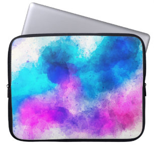 Background art abstract watercolor laptop sleeve