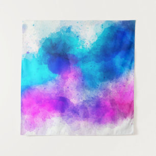 Background art abstract watercolor tapestry