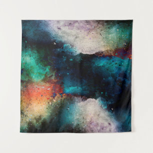 Background art abstract watercolor tapestry