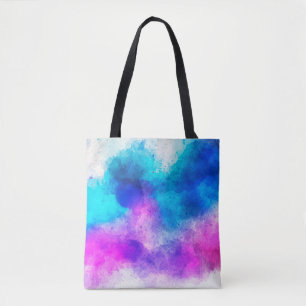 Background art abstract watercolor tote bag