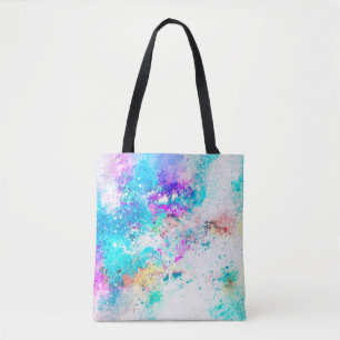 Background art abstract watercolor tote bag