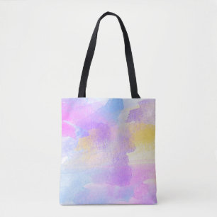 Background art abstract watercolor tote bag
