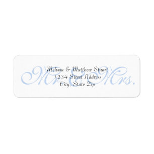 Background Blue - Return Address Labels
