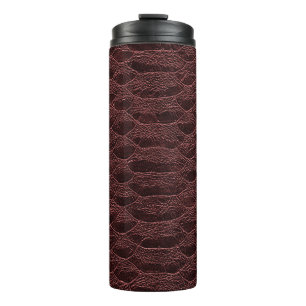 background - brown reptile leather texture - Croco Thermal Tumbler