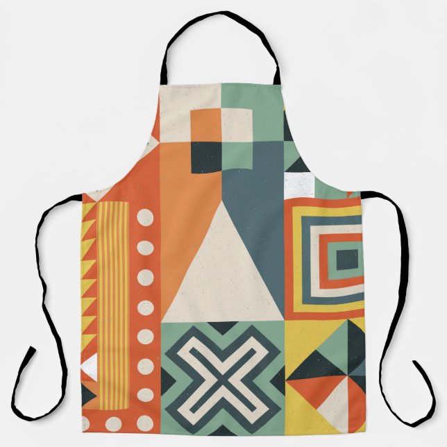 Background collected from geometric shapes in a si apron (Front)