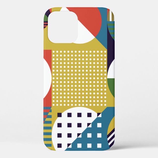 Background collected from geometric shapes in a si Case-Mate iPhone case (Back)