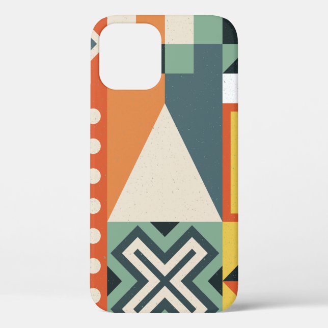 Background collected from geometric shapes in a si Case-Mate iPhone case (Back)