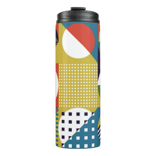 Background collected from geometric shapes in a si thermal tumbler
