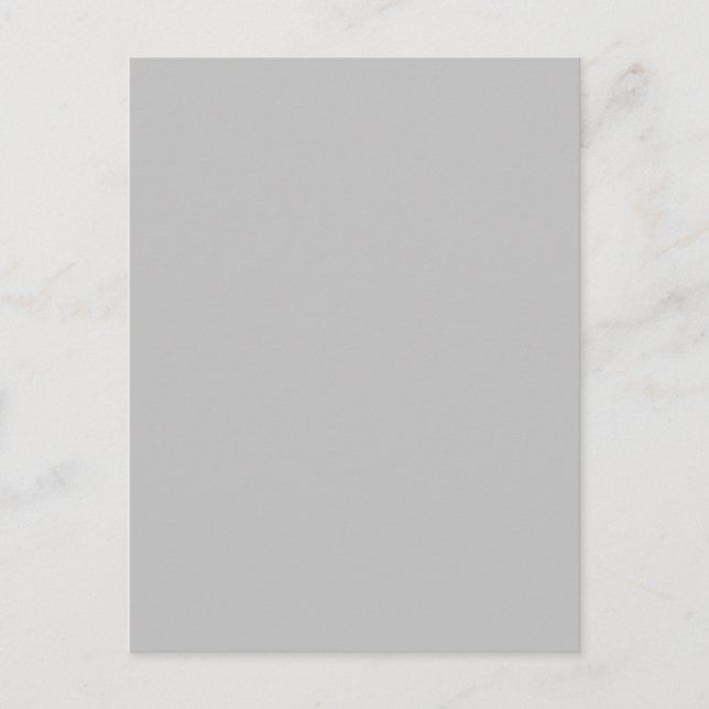 Background Color Template Silver Grey Postcard (Front)