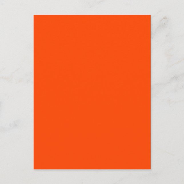 Background Colour Orange Postcard (Front)