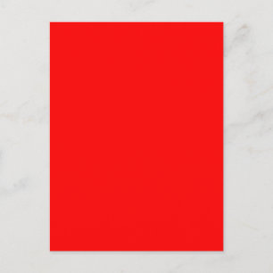 Background colour solid red create your own custom postcard