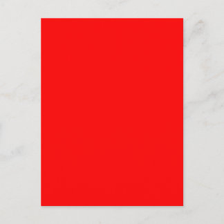 Background colour solid red create your own custom postcard