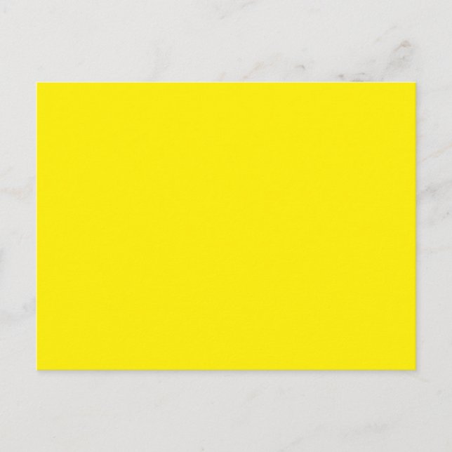 Background Colour - Yellow Postcard (Front)