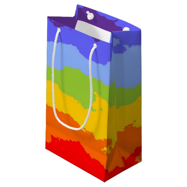 Background Colours of Chakras VI + your ideas Small Gift Bag (Front Angled)
