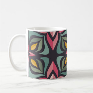 Background design - flowers and leaves. Nature orn Coffee Mug