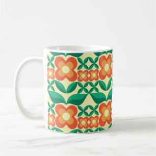 Background design - flowers and leaves. Nature orn Coffee Mug