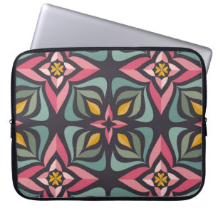 Background design - flowers and leaves. Nature orn Laptop Sleeve