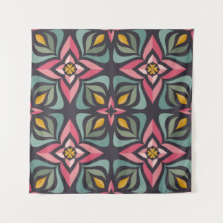 Background design - flowers and leaves. Nature orn Tapestry