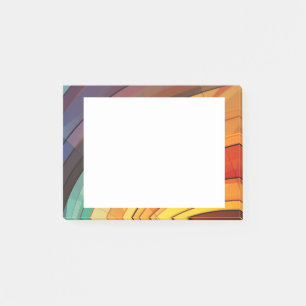 Background design in rainbow colours post-it notes