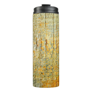 background design old fence in paintabstract, abst thermal tumbler