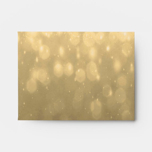 Background - Gold Bokeh Glitter Lights Envelopes (Front)