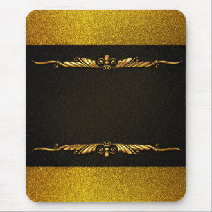 Background Image Gold Frame Mouse Pad