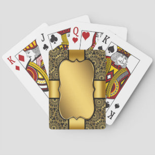 Background Image Gold Frame Playing Cards