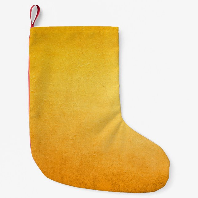 Background in grunge style- Sandstone surface back Small Christmas Stocking (Front)