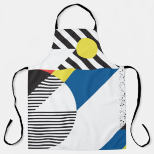 Background in retro modern style apron