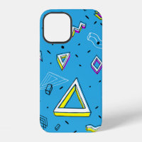 Background in the Memphis style. Seamless geometri