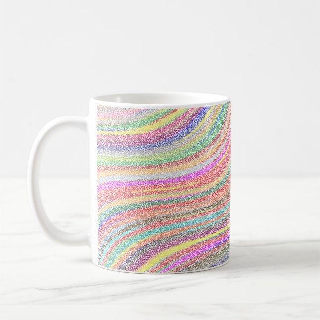 Background low poly wallpaper coffee mug (Left)