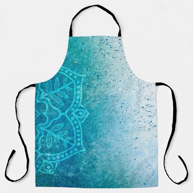 Background mandala grunge pattern apron (Front)