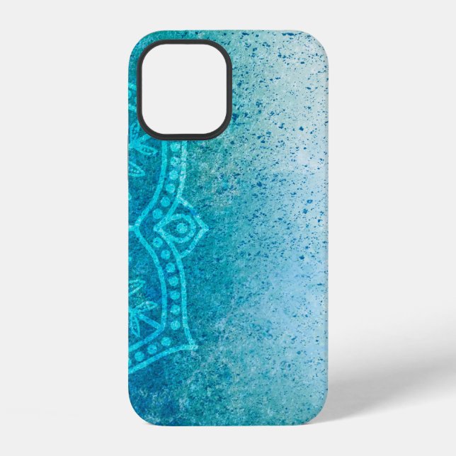Background mandala grunge pattern iPhone case (Back)